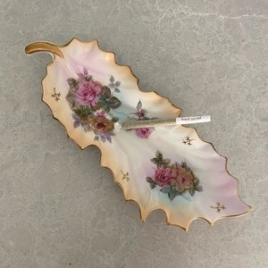 Vintage Flora Leaf Ashtray